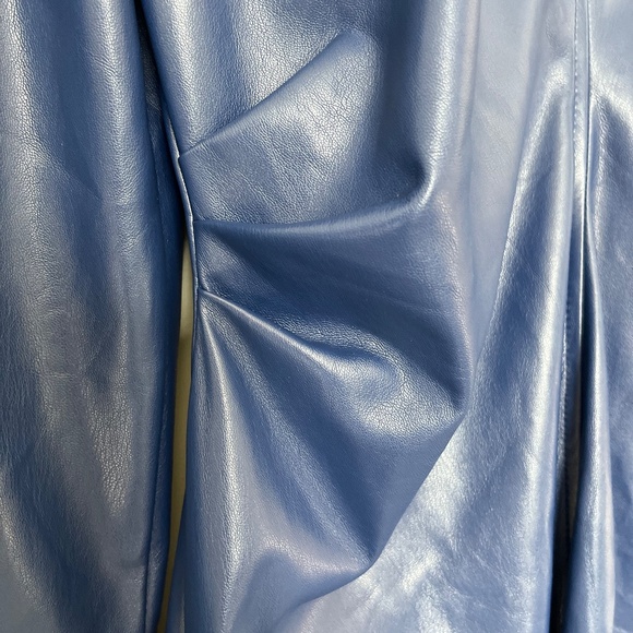 Gorgeous blue faux leather dress XXL - Picture 2 of 13